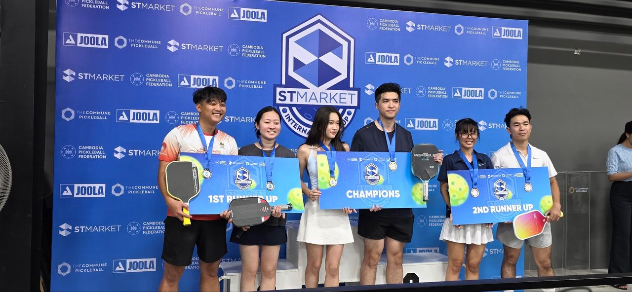 ព្រឹត្តិការណ៍ Pickleball អន្តរជាតិលើកដំបូងនៅកម្ពុជាទាក់ទាញបានអត្តពលិកឆ្នើមមកពីជាង២០ប្រទេស