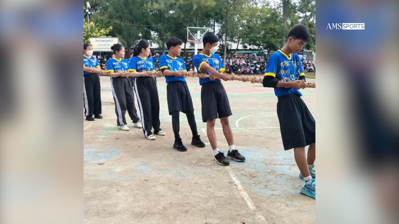 Image for article: វិទ្យាល័យកំរៀង បញ្ចូលកីឡាទាញព្រ័ត្រទៅក្នុងកម្មវិធីអប់រំកាយ ដើម្បីពង្រឹងស្មារតីសាមគ្គីភាពដល់សិស្សានុសិស្ស