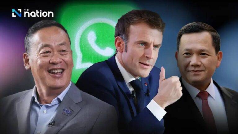 នាយករដ្ឋមន្រ្តីថៃ លោក Srettha Thavisin និងប្រធានាធិបតីបារាំង លោក Emmanuel Macron គ្រោងបង្កើតគ្រុបសន្ទនាមួយ (group chat)
