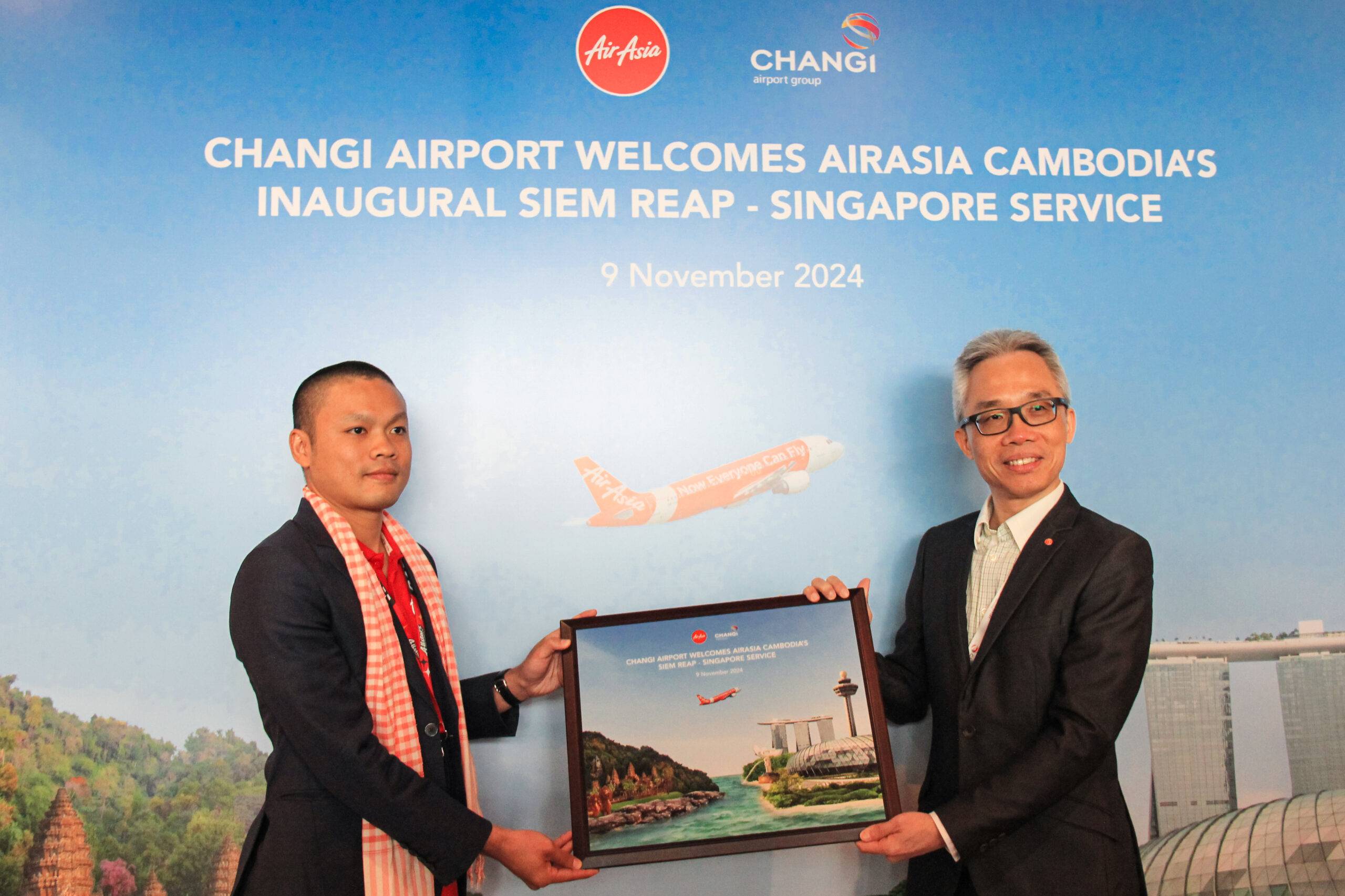 ក្រុមហ៊ុនអាកាសចរណ៍ AirAsia Cambodia ពង្រីកបន្ថែមជើង​ហោះហើរត្រង់ពីសៀមរាបទៅសិង្ហបុរី