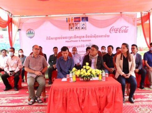 ប៉មចម្រោះទឹកស្អាត និងម៉ាស៊ីនអនាម័យនៅវិទ្យាល័យ ហ៊ុន សែន កែវសីមា ត្រូវបានសម្ពោធ